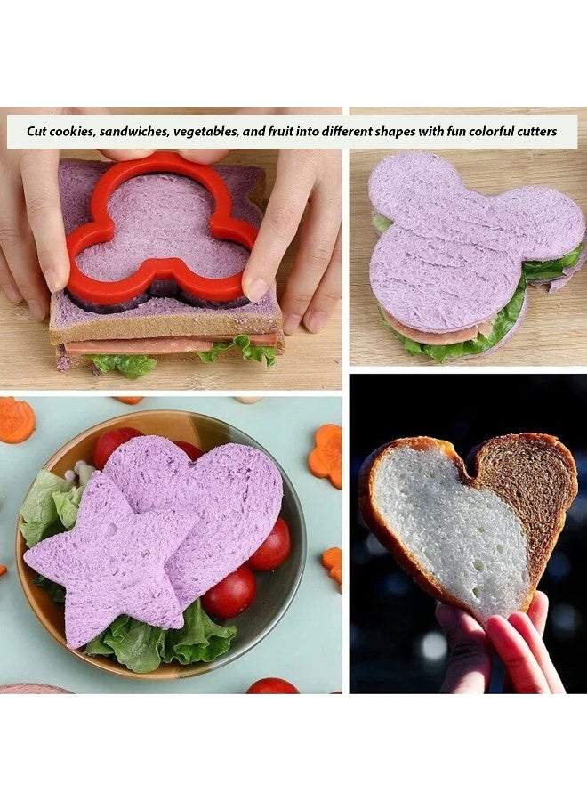 Estrico 12-Piece Sandwich and Cookie Cutter Set, Stainless Steel Shapes for Kids Bento Box, Lunch Making Tools with Animal Designs, Food-Safe Kitchen Accessories - Image 4